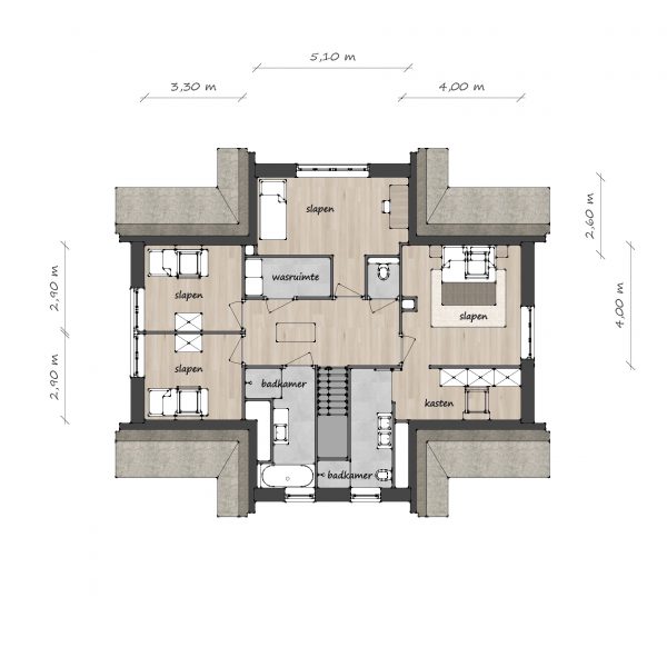 Vuurduin verdieping A